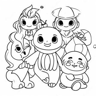 Pagina Para Colorir Dos Personagens Do Mundo Da Karma 46364-38616