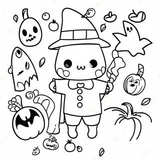 Arte Doodle De Halloween Pagina Para Colorir 46383-38622