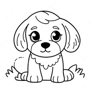 Pagina Para Colorir Filhote De Cavapoo Fofo 46444-38671