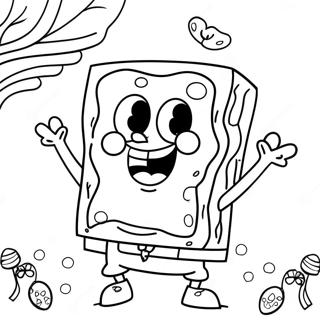 Páscoa Do Bob Esponja Páginas Para Colorir