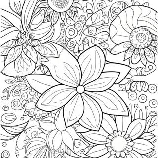 Pagina Para Colorir Das Partes Coloridas De Uma Flor 46484-38722