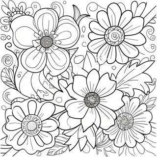 Pagina Para Colorir Das Partes Coloridas De Uma Flor 46484-38723