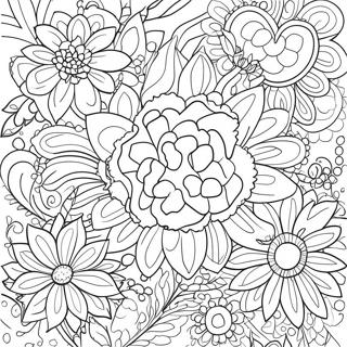 Pagina Para Colorir Das Partes Coloridas De Uma Flor 46484-38724