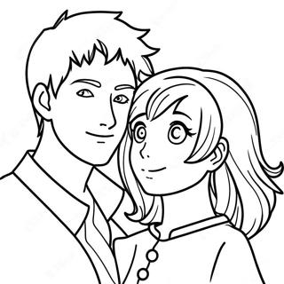 Pagina Para Colorir De Casal Anime 46493-38706