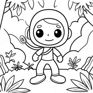 Pagina Para Colorir De Boneco Palito Aventureiro Na Selva 46514-38731