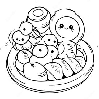 Pagina Para Colorir Delicioso Dim Sum 46564-38776