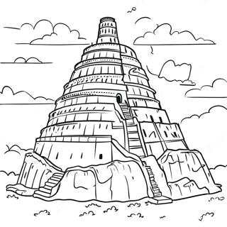 Torre De Babel Páginas Para Colorir