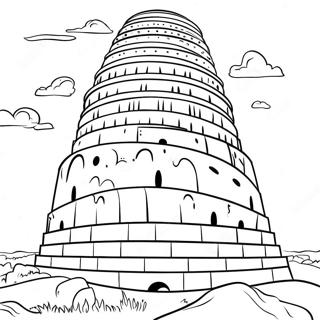 Pagina Para Colorir Detalhada Da Torre De Babel 46594-38784