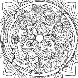 Pagina Para Colorir De Mandala De Arte Islamica Facil 46613-38812