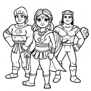 Pagina Para Colorir De Maya E Os Tres Herois 46724-38907