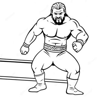 Lutador Da Wwe Em Acao Pagina Para Colorir 46764-38930