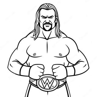 Lutador Da Wwe Em Acao Pagina Para Colorir 46764-38932