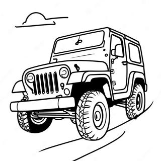 Pagina Para Colorir Aventura Off Road De Jeep 46864-39006