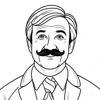 Pagina Para Colorir Ted Lasso Com Um Bigode 46894-39048