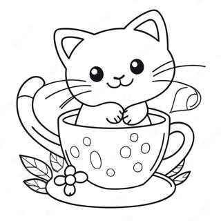 Pagina Para Colorir Gato Brincalhao Na Caneca 46904-39041