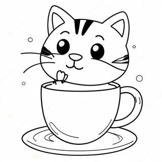 Pagina Para Colorir Gato Brincalhao Na Caneca 46904-39042