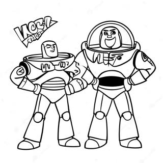 Pagina Para Colorir Da Aventura De Natal Do Woody E Buzz Lightyear 46924-39056