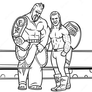 Pagina Para Colorir Da Luta Pelo Campeonato Da Wwe 4692-3773