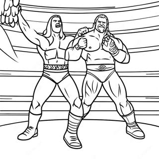 Pagina Para Colorir Da Luta Pelo Campeonato Da Wwe 4692-3774