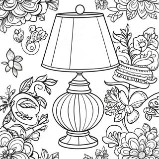 Pagina Para Colorir Lampada De Mesa Vintage 47144-39223