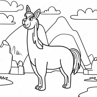 Kuzco Em Sua Forma De Lhama Pagina Para Colorir 47214-39287