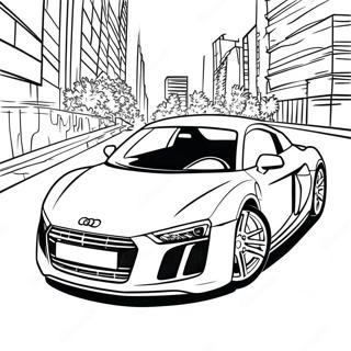 Pagina Para Colorir De Audi R8 Elegante Em Movimento 47264-39325