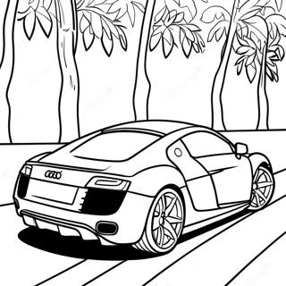 Pagina Para Colorir De Audi R8 Elegante Em Movimento 47264-39328