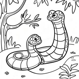 Pagina Para Colorir De Cobra Colorida Da Selva 4732-3806