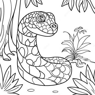 Pagina Para Colorir De Cobra Colorida Da Selva 4732-3807