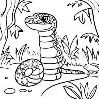 Pagina Para Colorir De Cobra Colorida Da Selva 4732-3808