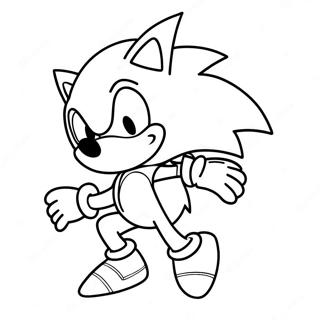 Pagina Para Colorir Sonic Vetorial 47333-39382