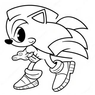 Pagina Para Colorir Sonic Vetorial 47333-39383