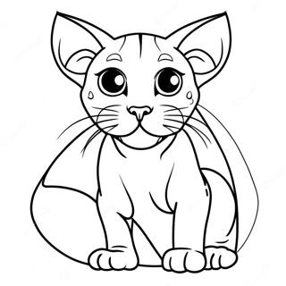 Pagina Para Colorir De Gato Sphynx Brincalhao 47384-39418