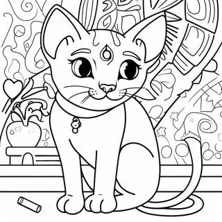 Pagina Para Colorir De Gato Sphynx Brincalhao 47384-39419