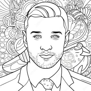 Pagina Para Colorir Do Justin Timberlake 47463-39484