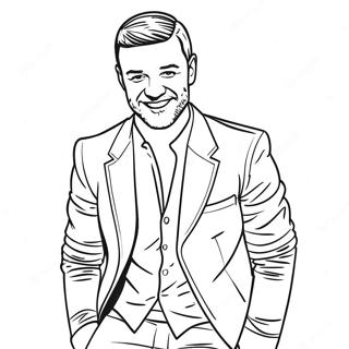 Pagina Para Colorir Do Justin Timberlake Se Apresentando No Palco 47464-39485