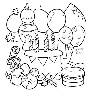 Pagina Para Colorir Da Celebracao Do 7o Aniversario 47493-39502