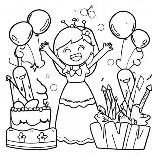 Pagina Para Colorir Da Celebracao Do 7o Aniversario 47493-39503