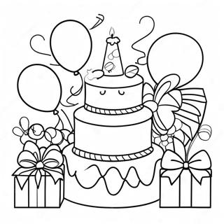 Pagina Para Colorir Da Celebracao Do 7o Aniversario 47493-39504