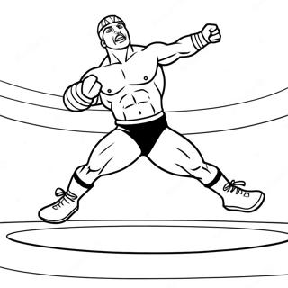 Pagina Para Colorir Lutador Da Wwe Pulando Sobre O Oponente 47544-39549