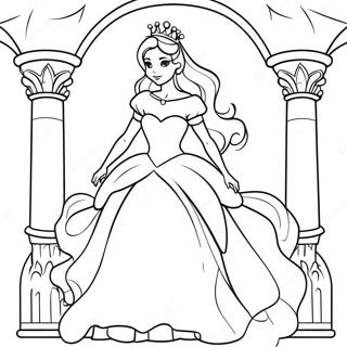 Pagina Para Colorir Princesa Elegante Em Uma Torre 47565-39558