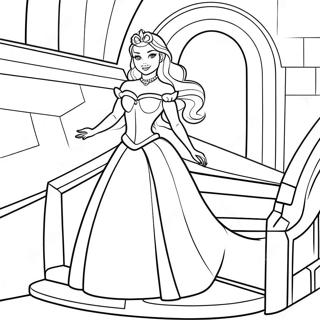 Pagina Para Colorir Princesa Elegante Em Uma Torre 47565-39559