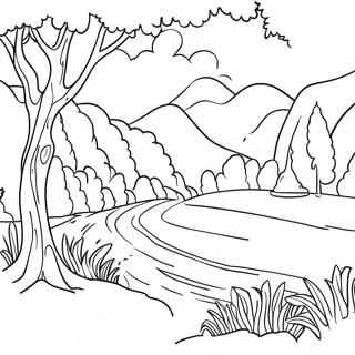 Pagina Para Colorir De Uma Bela Paisagem Ucraniana 47615-39598