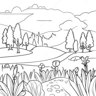 Pagina Para Colorir De Uma Bela Paisagem Ucraniana 47615-39599