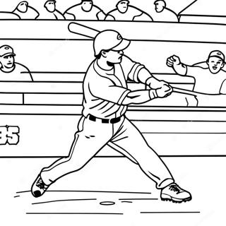 Pagina Para Colorir De Um Jogador Dos Cincinnati Reds Batendo 47625-39602