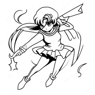 Pagina Para Colorir Sailor Saturn Em Acao 47675-39651