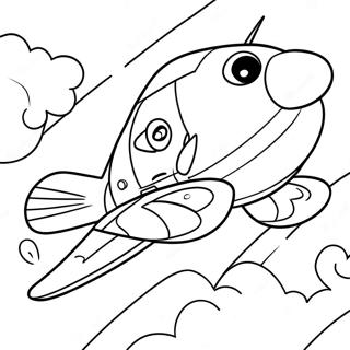 Pagina Para Colorir Jay Jay O Aviao A Jato Voando Alto 47705-39665