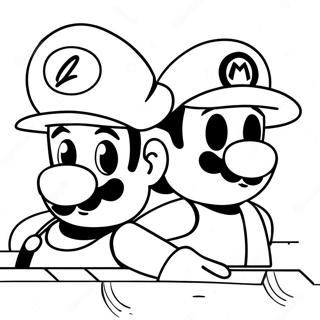 Pagina Para Colorir Da Aventura De Luigi E Mario 4782-3846