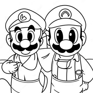 Pagina Para Colorir Da Aventura De Luigi E Mario 4782-3847