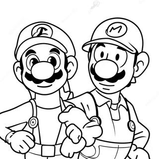 Pagina Para Colorir Da Aventura De Luigi E Mario 4782-3848